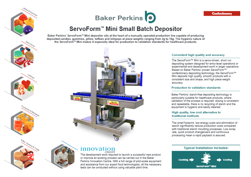 カタログ(ServoForm™Mini(Baker Perkins社))