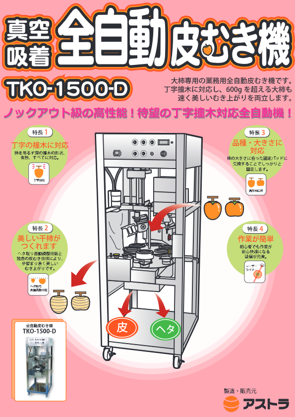 カタログ（全自動皮むき機TKO-1500-D）