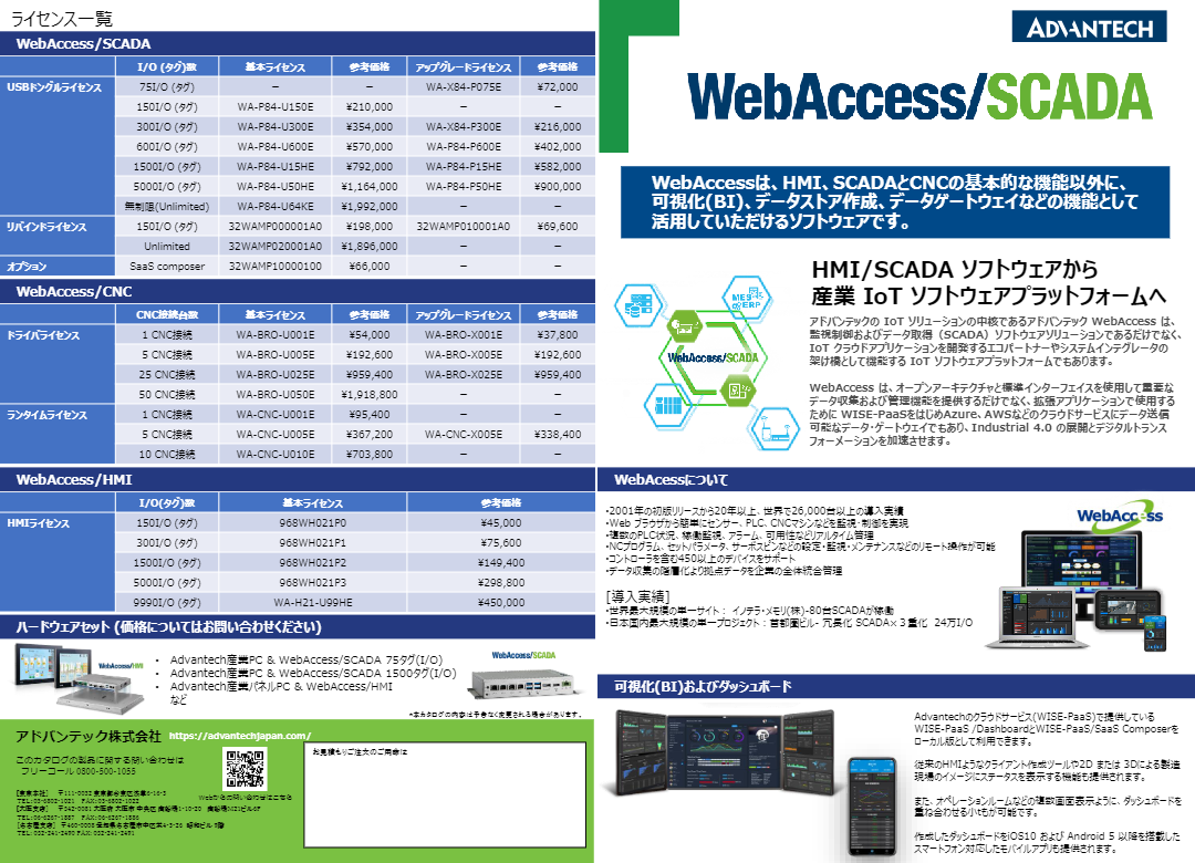 カタログ（WebAccess/SCADA）