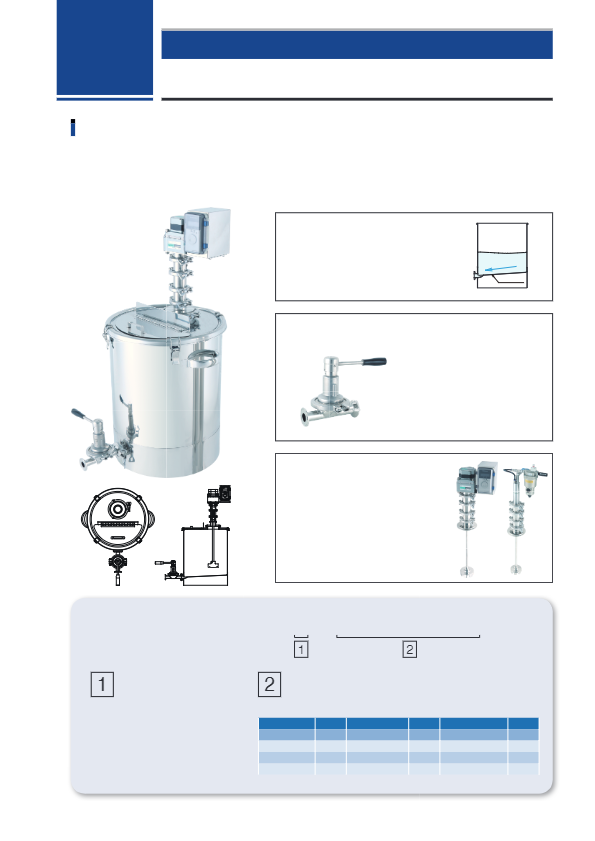 MONOVATE(…_片テーパー型ステンレス容器_撹拌ユニット【KU】