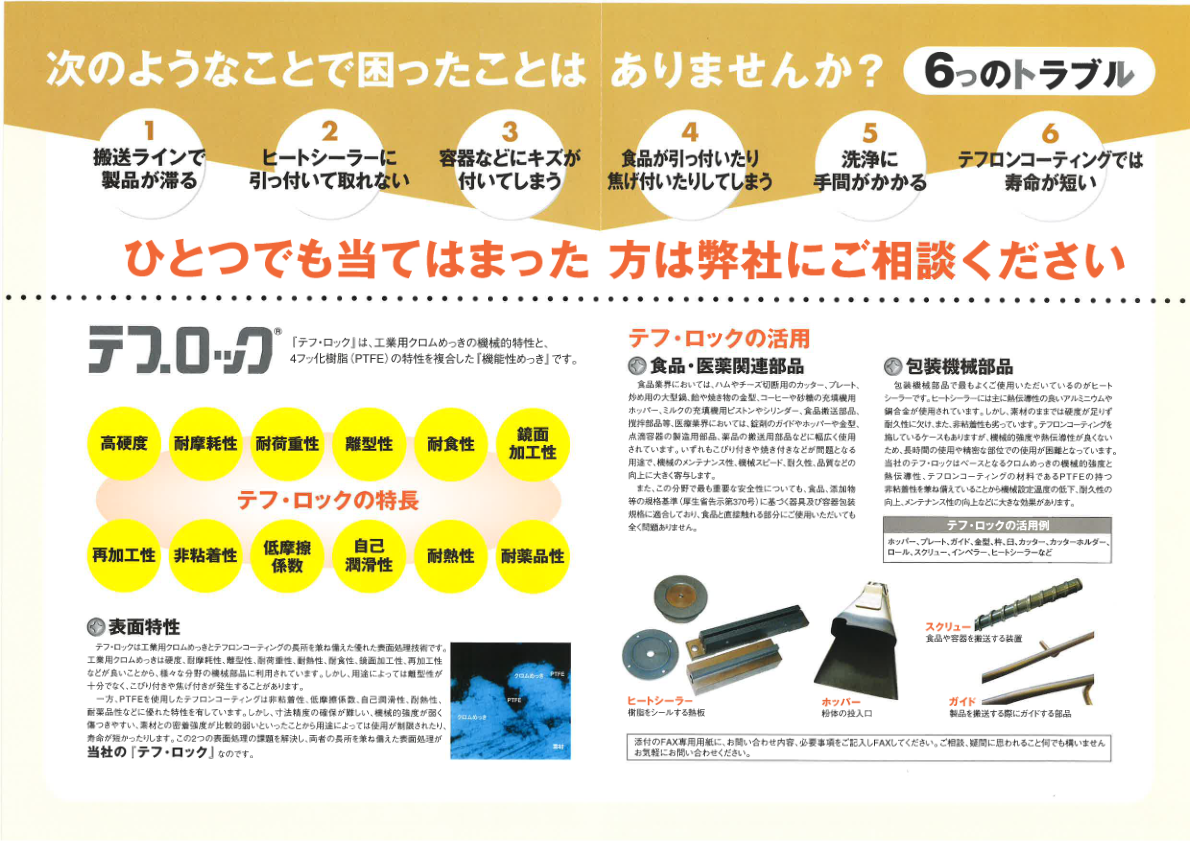 実用事例２（テフ・ロック処理）