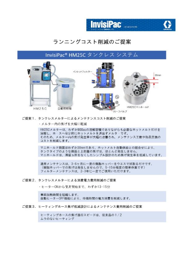 カタログ（ホットメルト装置）