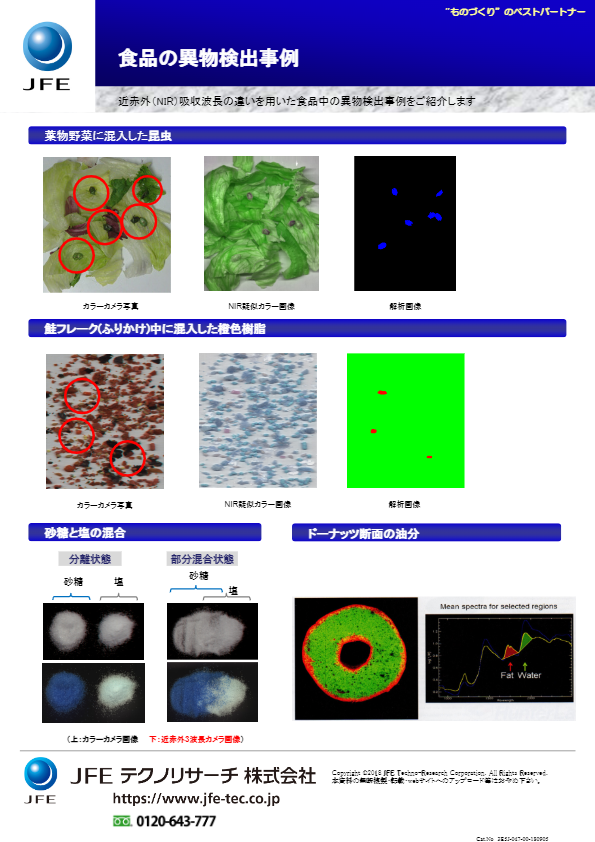 カタログ（食品の異物検出事例）