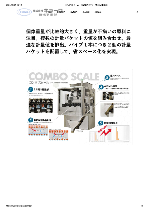 カタログ（コンボスケールM）
