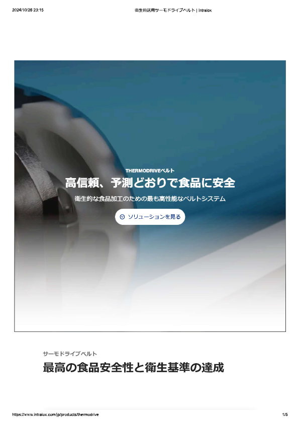 カタログ（THERMODRIVEベルト トラフ）