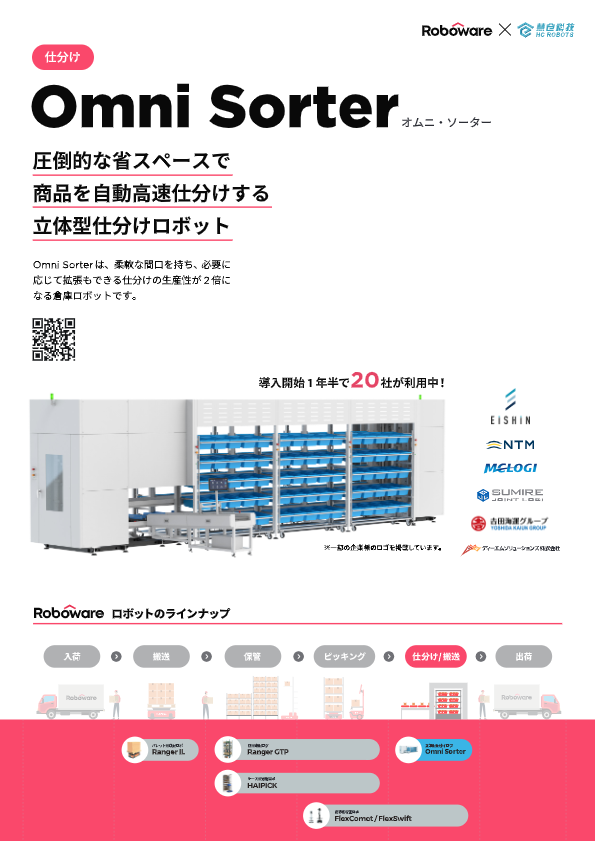 カタログ【立体型仕分けロボット『Omni Sorter』】