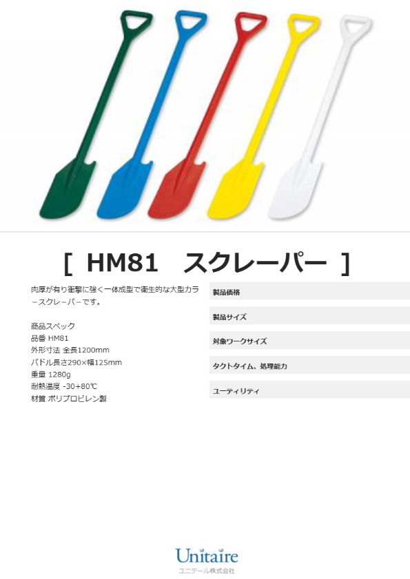 HM81　スクレーパー