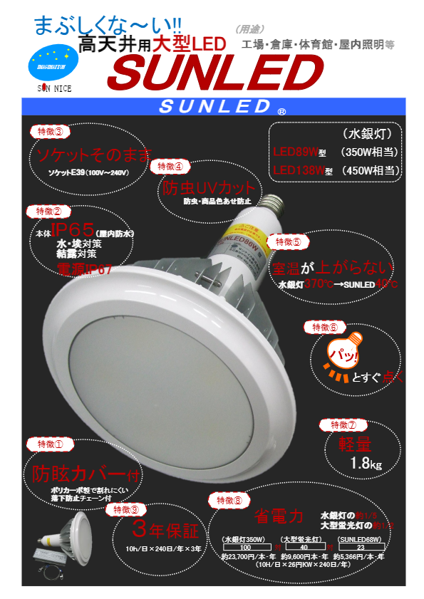 カタログ（高天井用大型LED）