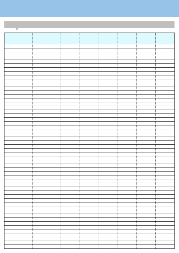 SUS304 ステンレス鋼線・溶接金網 ／ ファインメッシュ規格表